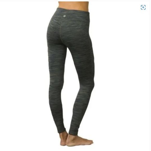 prAna Caraway Green & Blue Space Dye Sculpting Full Length Leggings Size M - Picture 4 of 12